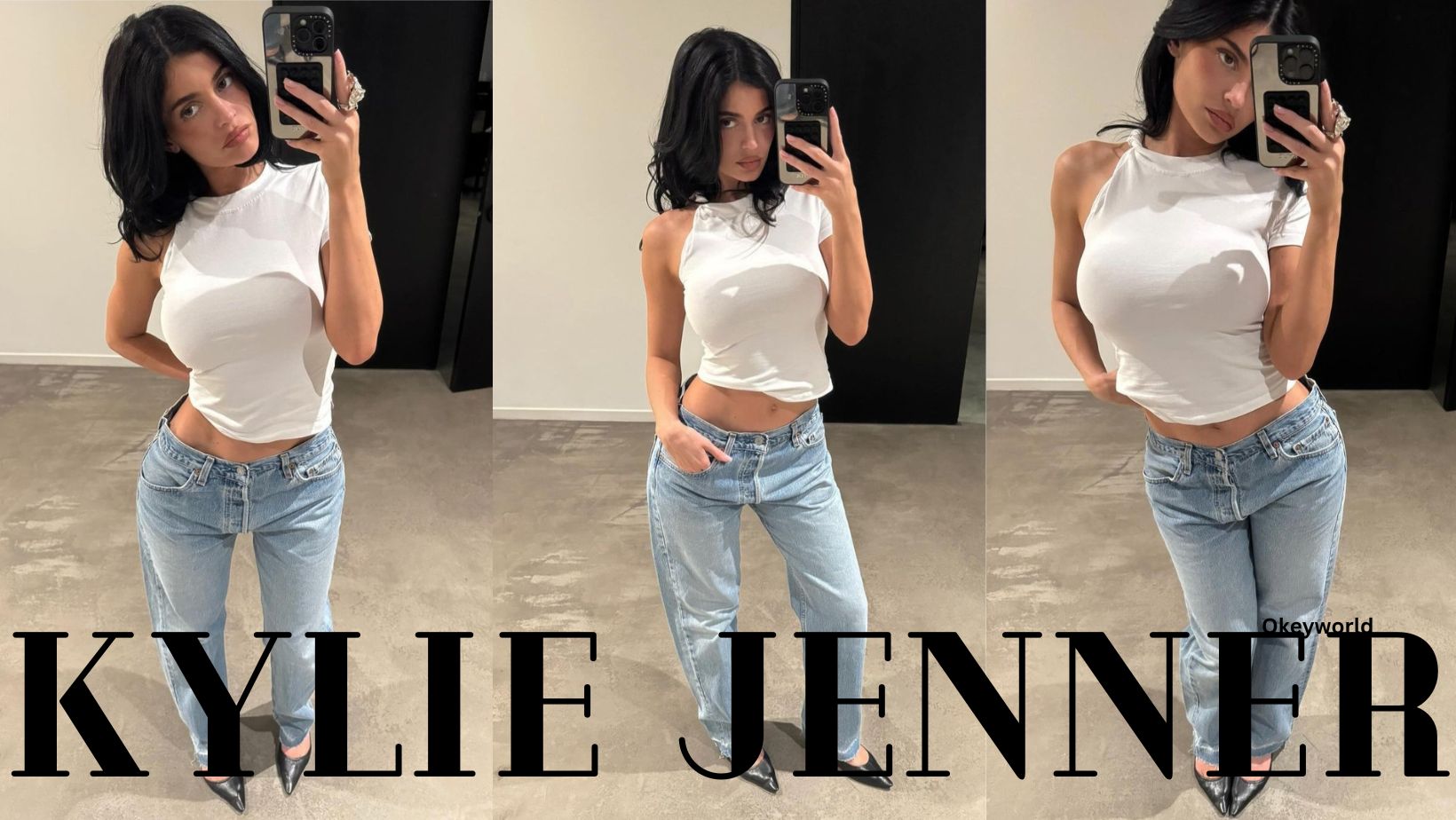 Kylie Jenner Viral Photo Showcase New Black Hairstyle 2024 - Okeyworld