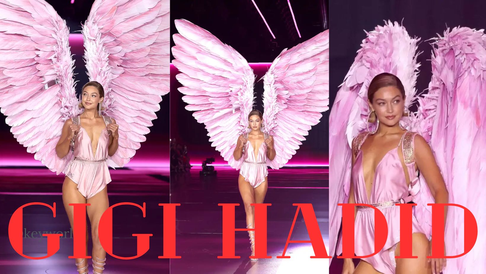 Gigi Hadid scene in Barbie look at Victoria's Secret Fashion Show 2024 - Okeyworld